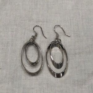2 for $30 Silver Double Hoop Earring